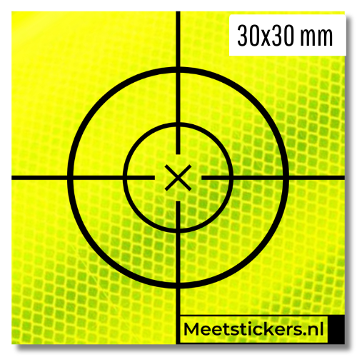 30X30 Premium Meetstickers Geelgroen