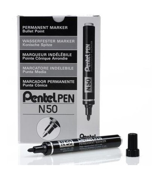 Pentel N50 zwart 12 pack